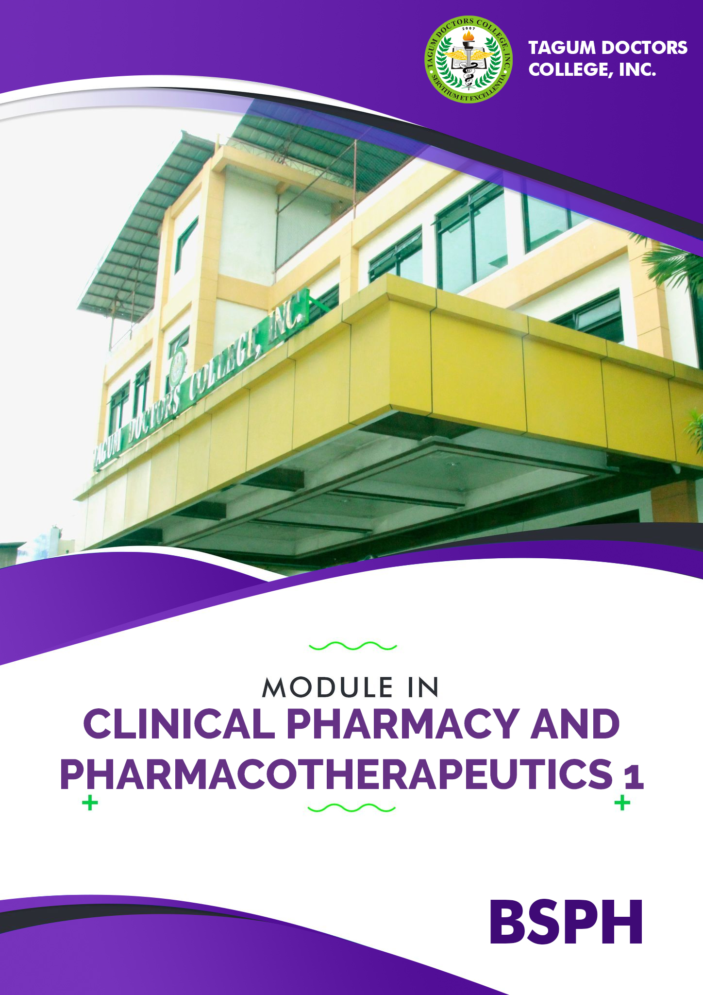 Clinical Pharmacy and Pharmacotherapeutics 1  - BSPh 3A
