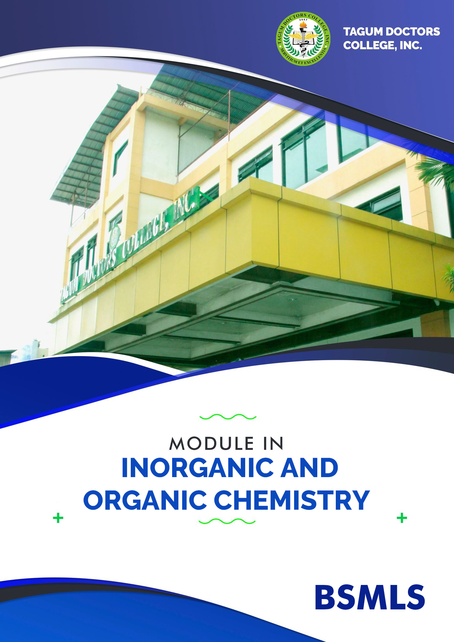 Inorganic and Organic Chemistry Lec - MLS 1A