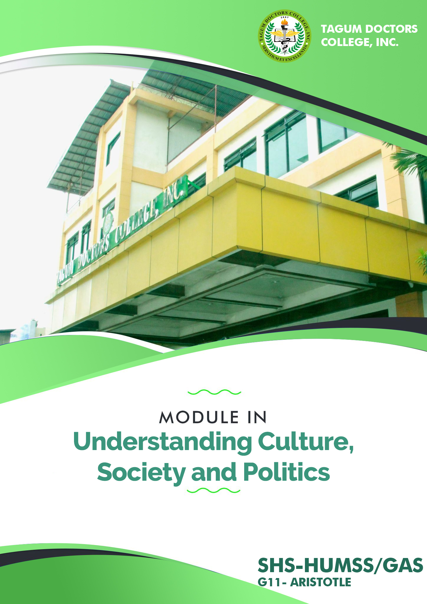 Understanding Culture, Society and Politics