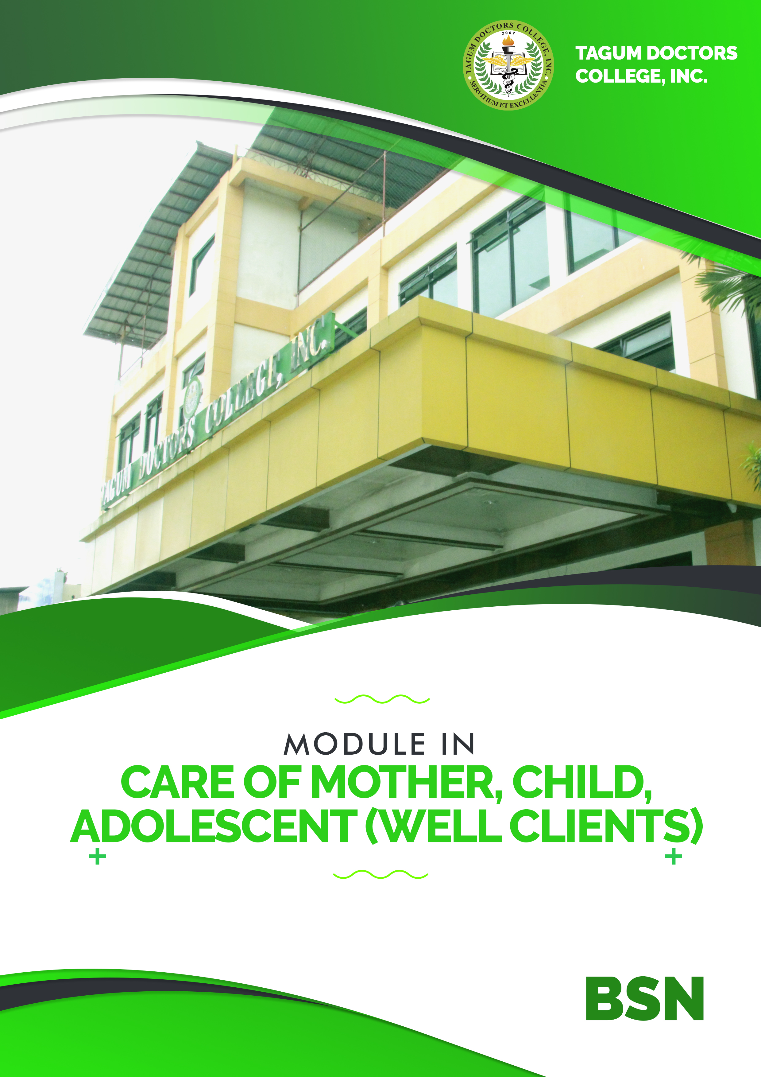 Care of Mother, Child, Adolescent (Well Clients) - BSN 2B