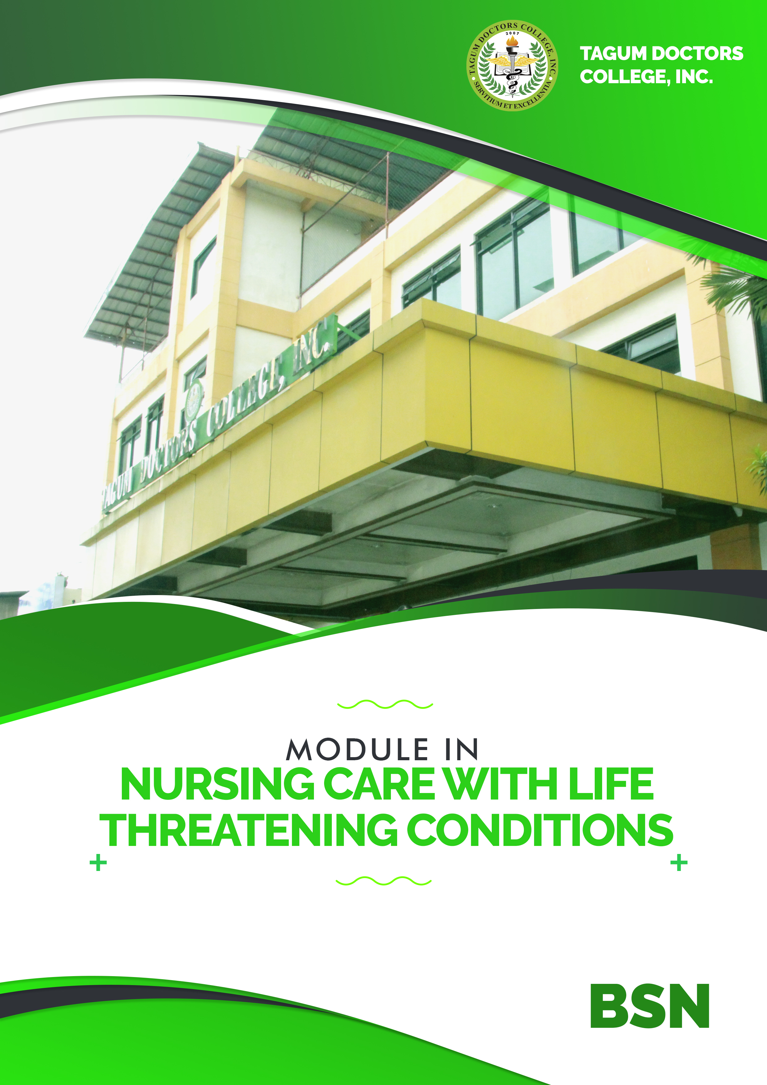 Nursing Care of Clients with Life Threatening Conditions,Acutely lll/Multi Organ Problems . High Acuity and Emergrncy Situations,Acute and Chronic - BSN 4B