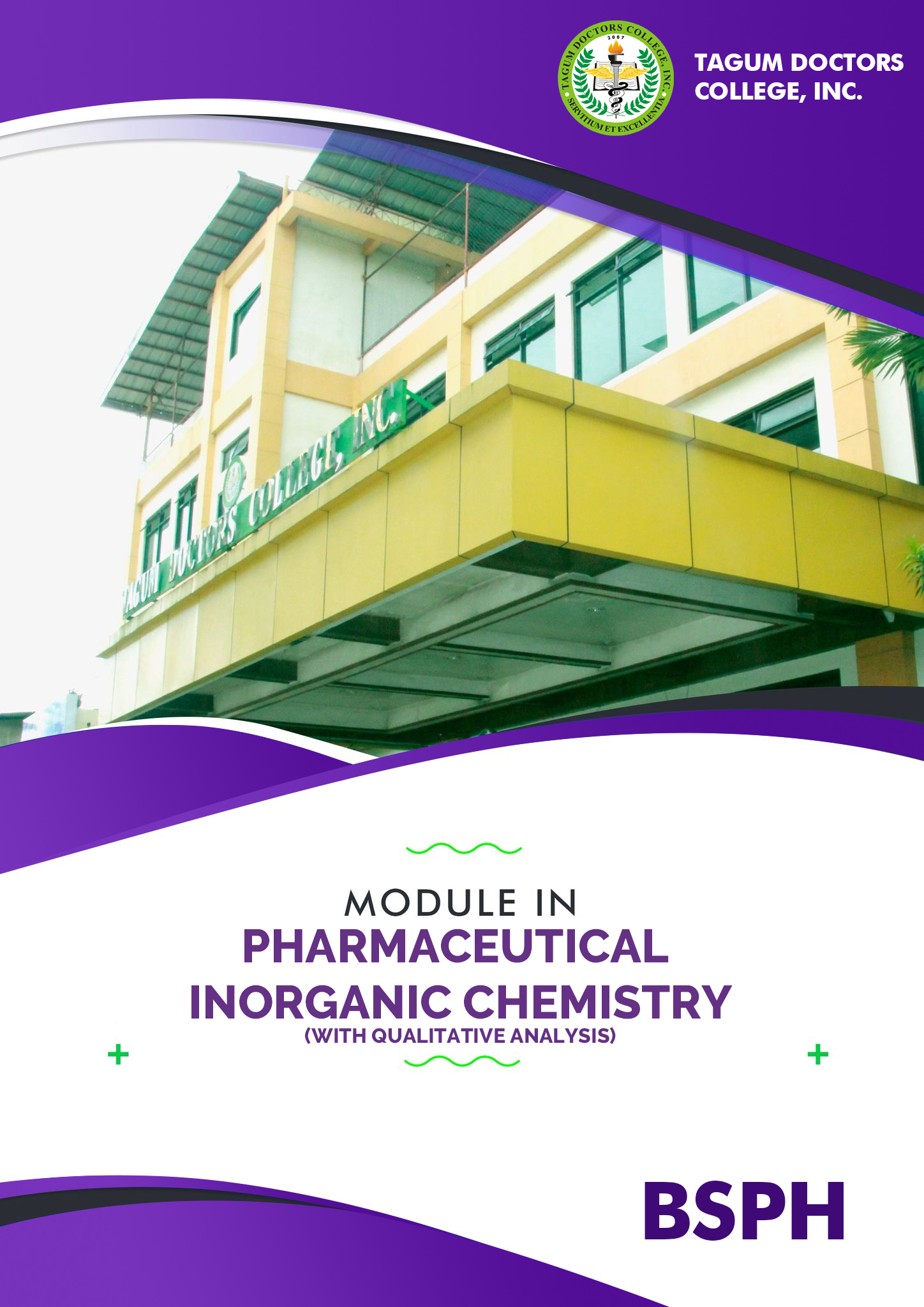 Pharmaceutical Inorganic Chemistry (w/ Qualitative Analysis) - BSPh 1B